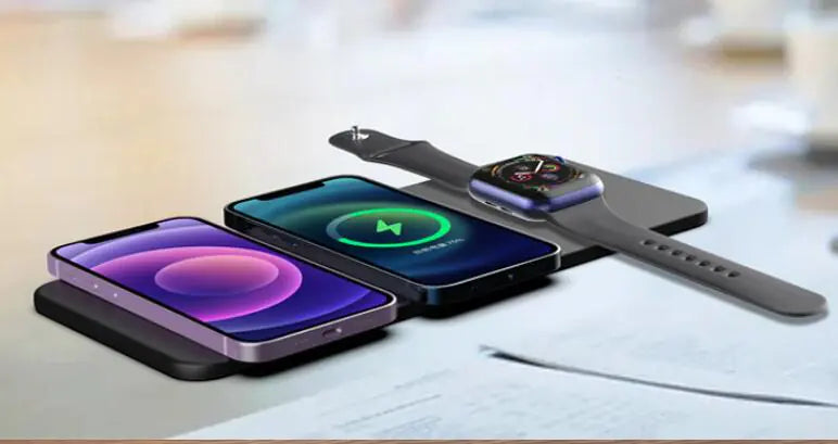 15W 3-in-1 MagSafe-Style Fast Wireless Charger for iPhone + Apple Watch + AirPods