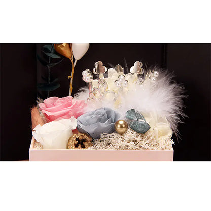 Double Door Preserved Flower Box – Creative Christmas Gift