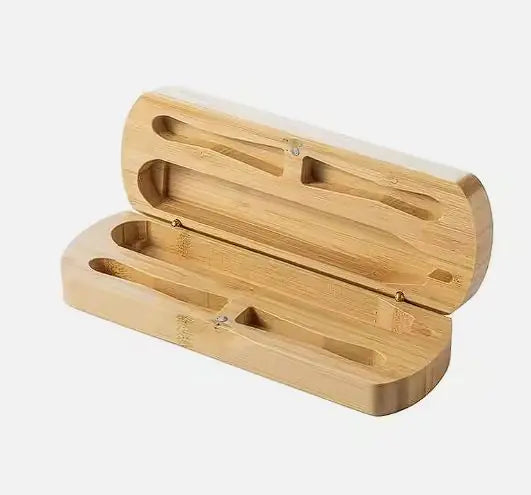 Bamboo USB Rechargeable Electric Toothbrush – Sonic Clean, 5 Modes, Eco Bamboo Dock