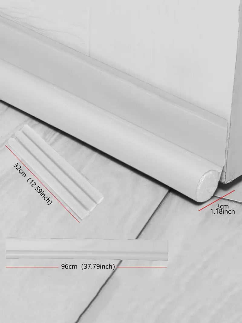 Door Bottom Sealing Strip – Soundproof, Draft-Blocking Under-Door Seal (2" x 39")