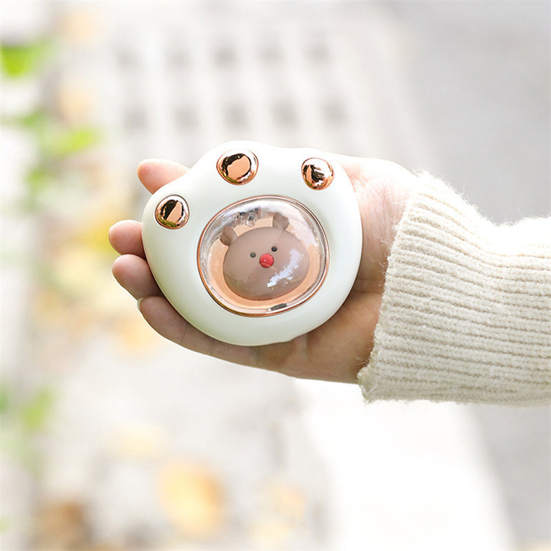 Mini Electric Cat Paw Hand Warmer – USB Rechargeable Portable Heater for Winter (Cute Design, 2-Level Heating)