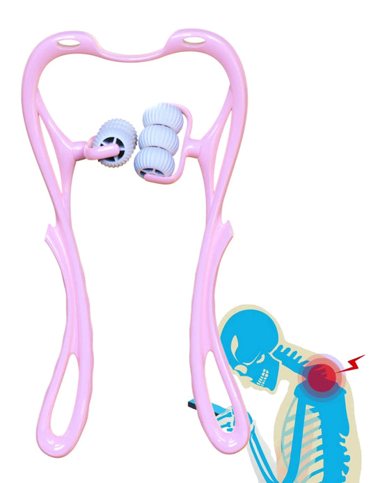 6-Wheel Deep Tissue Neck Roller Massager – Trigger-Point Cervical Relief