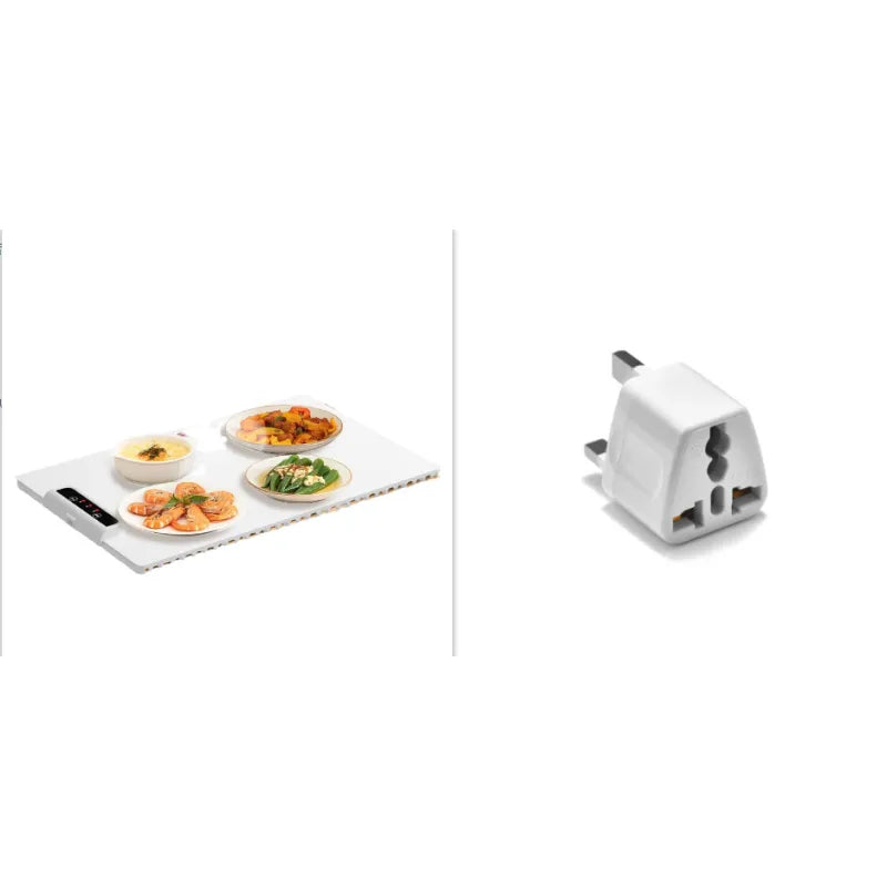 Smart Foldable Food Heating Mat – Quick Warm Silicone Plate (5 Temp Levels)