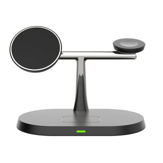 3-in-1 Wireless Charging Dock – Fast Charging Stand for Phone, Watch & Earbuds